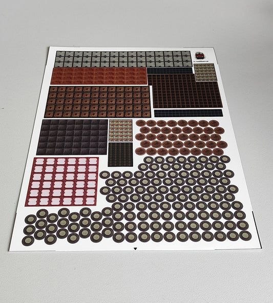 Schachtabdeckungen Kanaldeckel Gullis Bogen 2 in 1:87 Spur H0 selbstklebend im Set | FS-Modellbahn.de