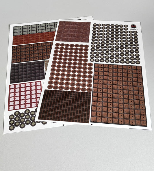 Schachtabdeckungen Kanaldeckel Gullis Set in 1:87 Spur H0 selbstklebend im Set | FS-Modellbahn.de