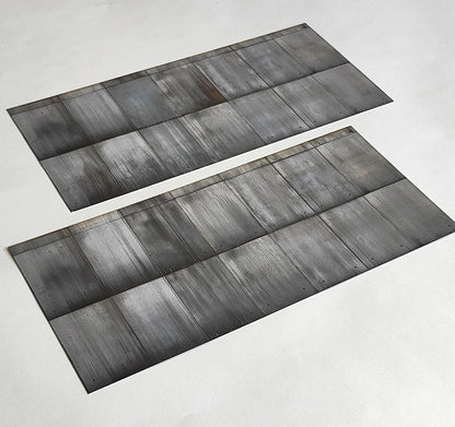 Dekorbögen moderne Betonwand 2er Set Spur H0 13,8cm x 29,7cm