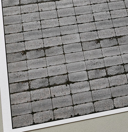 Set of 2 Decorative Sheets - East German Concrete Slab Path - H0 Gauge