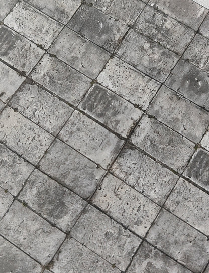 Set of 2 Decor Sheets Weathered Concrete Slab Flooring in N Gauge