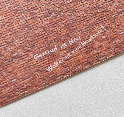 2-piece set of decorative sheets Brick Wall Era 3 Set 1 in H0 gauge