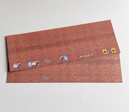 2-piece set of decorative sheets Brick Wall Era 3 Set 1 in H0 gauge
