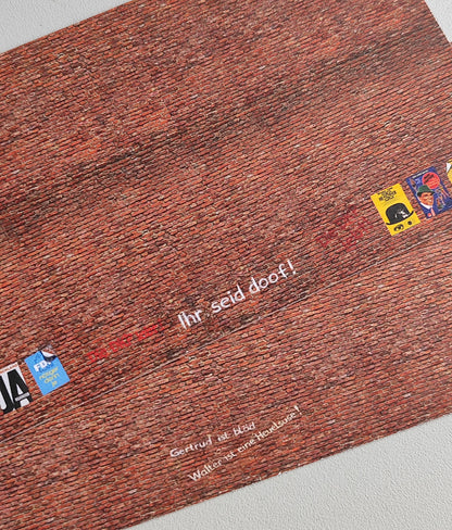 2-piece set of decorative sheets Brick Wall Era 3 Set 1 in H0 gauge
