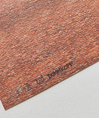 2er Set Dekorbögen Ziegelwand Epoche 3 Set 2 in Spur H0