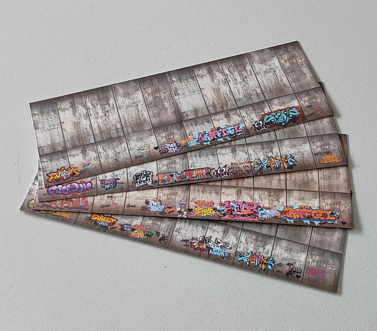 Decorative Arches Concrete Wall with and without Graffiti N Scale for Ramps and Walls | DB00000064