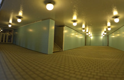 Decorative Arches Tiled Wall H0 Gauge for Underpasses and Stations