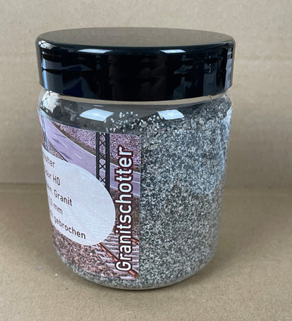 Granite track ballast 500 g tin for H0 scale