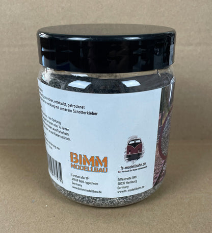 Granite track ballast 500 g tin for H0 scale
