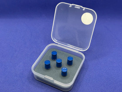 Oil Barrels Painted Blue, Set of 5, H0 Scale