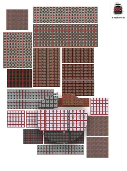 Schachtabdeckungen Kanaldeckel Gullis in 1:160 Spur N selbstklebend