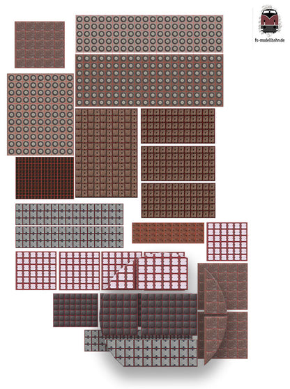 Schachtabdeckungen Kanaldeckel Gullis in 1:160 Spur N selbstklebend