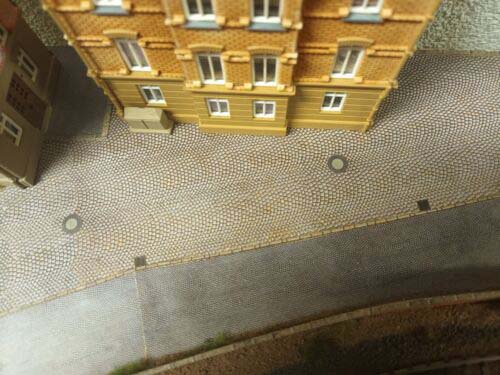 Schachtabdeckungen Kanaldeckel Gullis Bogen 1 in 1:87 Spur H0 selbstklebend | FS-Modellbahn.de