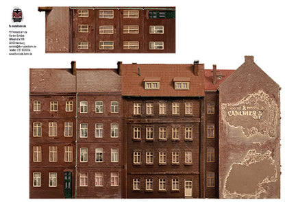 Model Railway Background 65cm Width for Combining Gauge TT in 1 to 120