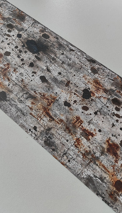 Set of 2 Decor Sheets Concrete Floor with Oil Stains and Rust Marks H0 Scale