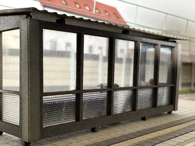 Bus Stop Shelter Epoch V to VI Kit in 1:87 H0 Gauge | FS-Modellbahn.de