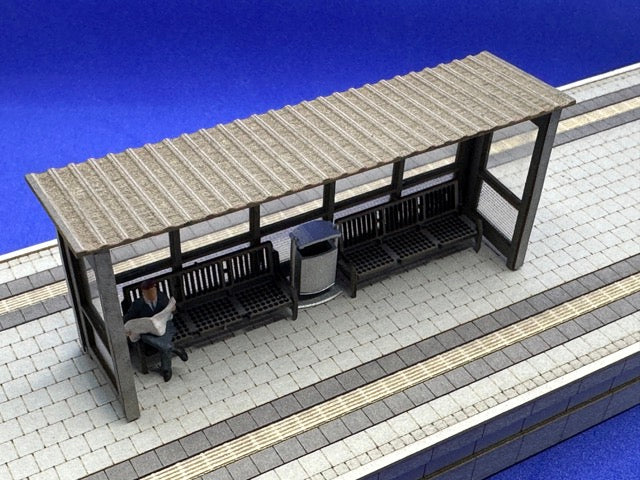 Bus Stop Shelter Epoch V to VI Kit in 1:87 H0 Gauge | FS-Modellbahn.de