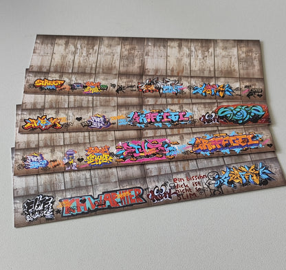 Decorative Arches Concrete Wall with and without Graffiti N Scale for Ramps and Walls
