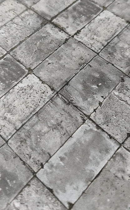 2er Set Dekorbögen verwitterter Betonplattenboden in Spur H0